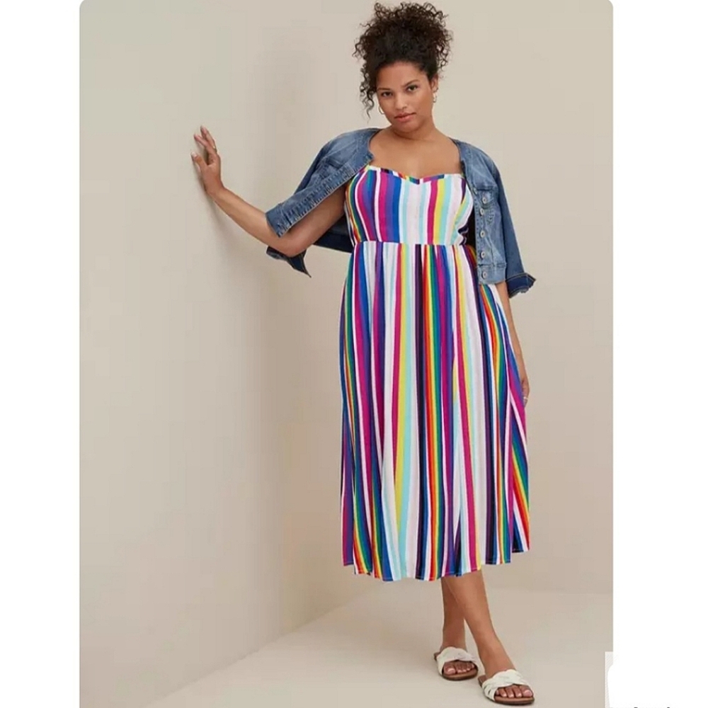 🎉HP🎉 NWT Torrid Pride Dress 👗🏳️‍🌈🏳️‍⚧️ size 4